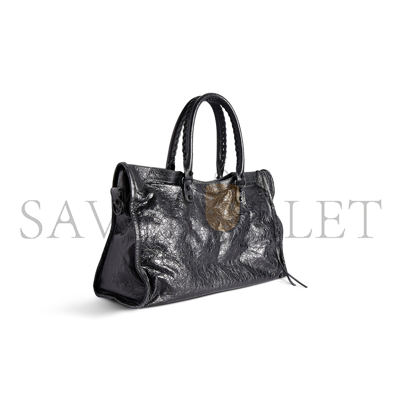 BALENCIAGA LE CITY BAG LARGE IN BLACK 8657652ACME1000 (46*29*17cm)